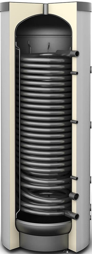 Buffer tanks with the maximum size spiral coil